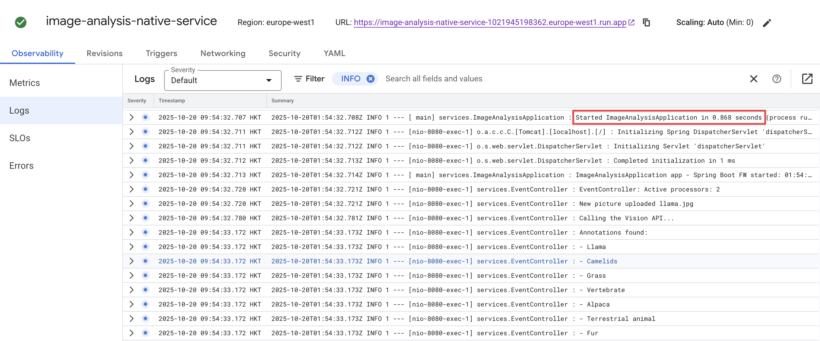 Native Cloud Run Trigger